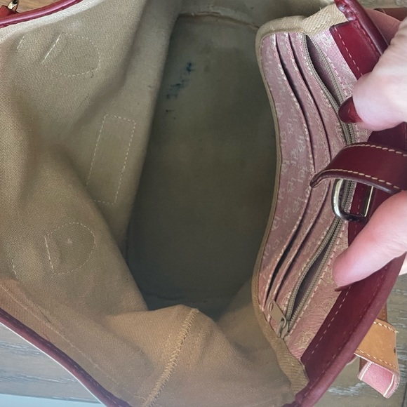 Dooney & Bourke Pink and Red Shoulder Bag
Size 10”L x 10”W x 5.5 - Picture 10 of 11